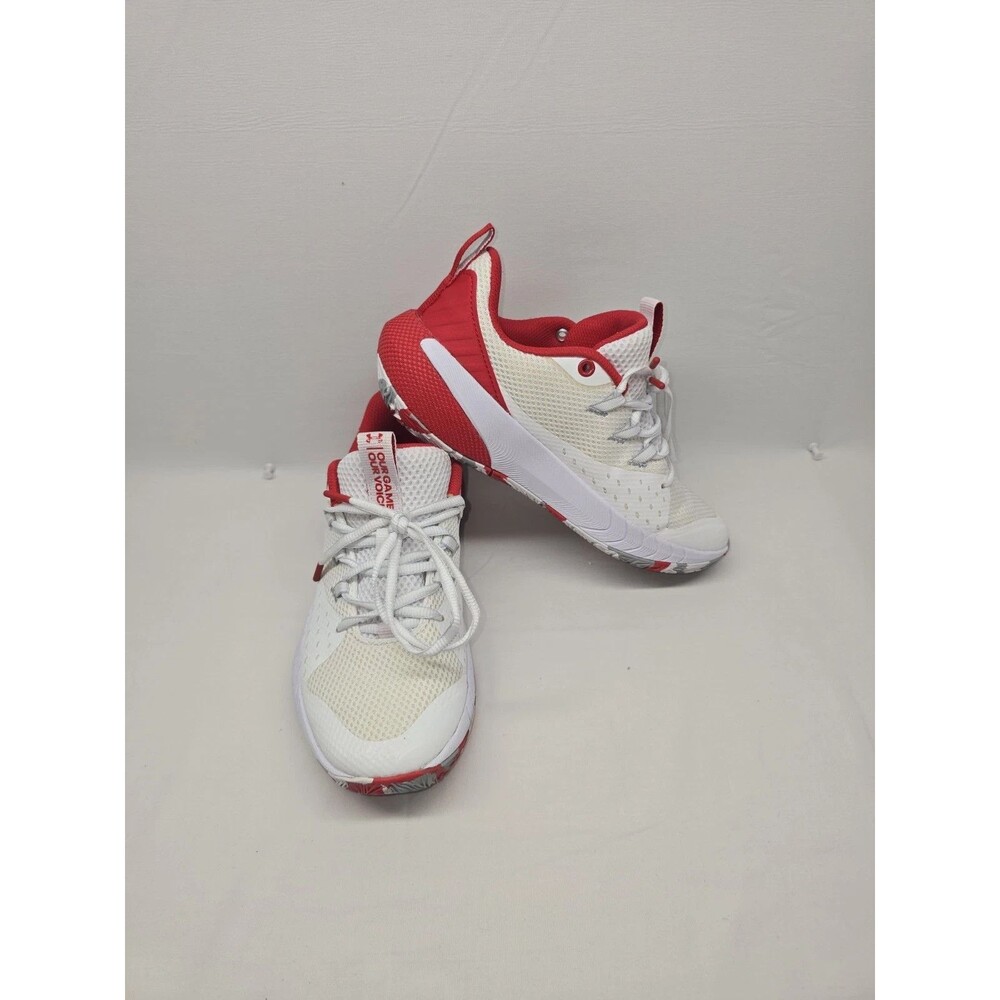 Under Armour HOVR Machina 3 White Orange Running Shoes Women's Size 9 3025680-10